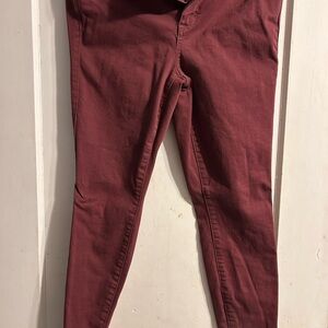 Torrid dark red high rise Jeggings